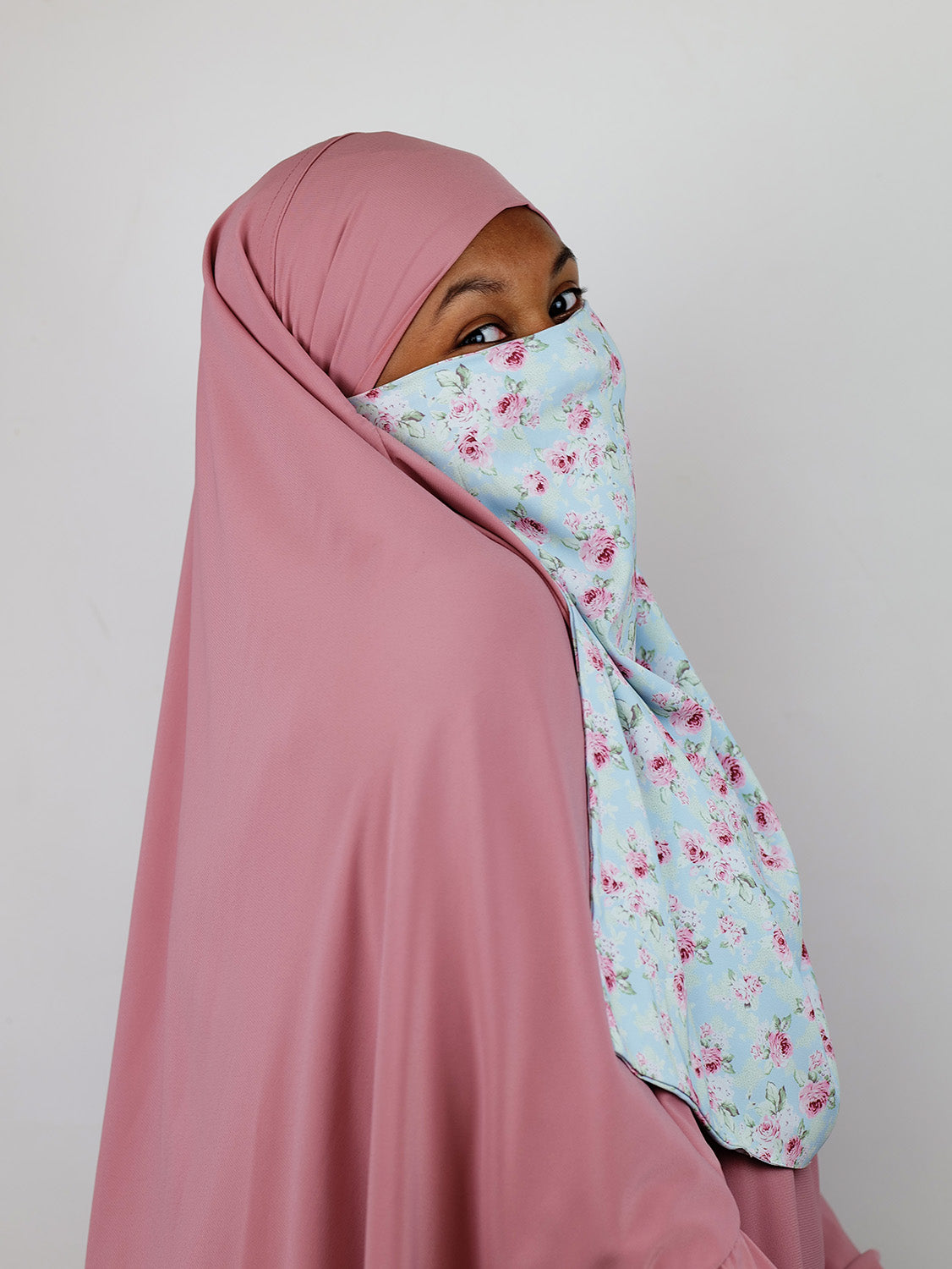 Diadem Chiffon Niqab, Love Letter Printed (Pre Order)