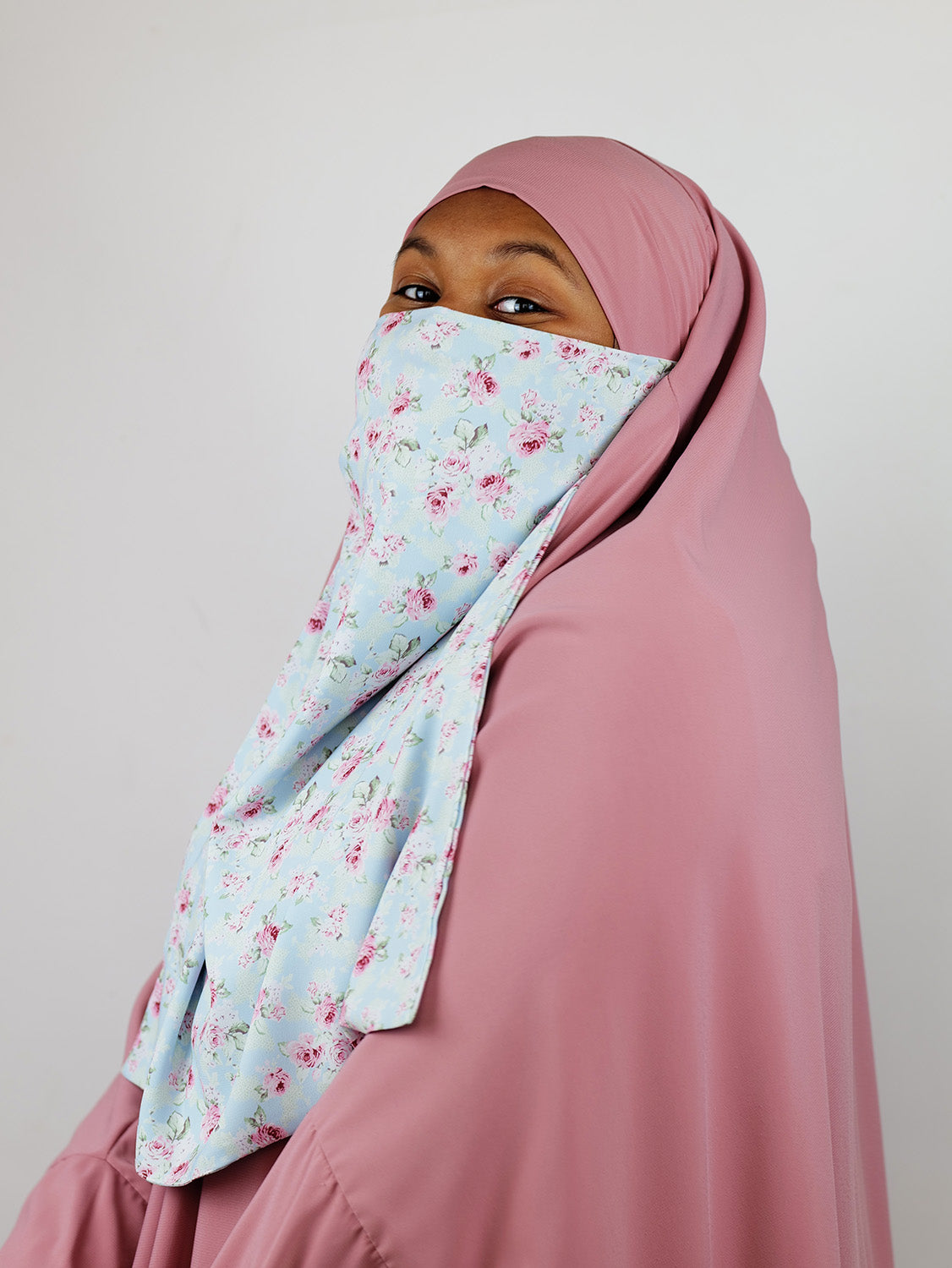 Diadem Chiffon Niqab, Love Letter Printed (Pre Order)