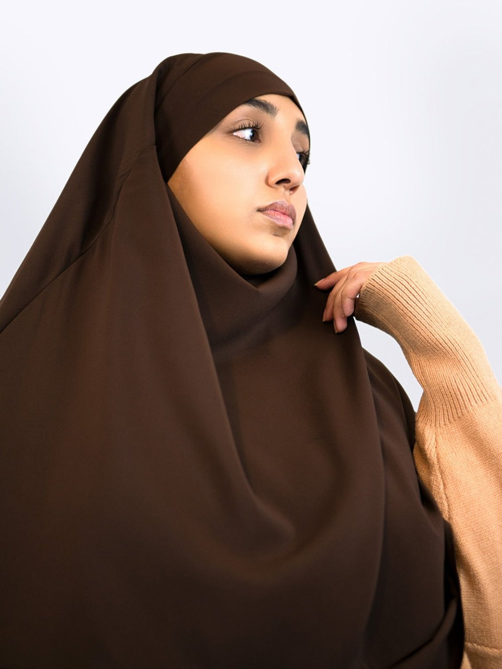 Lady Chiffon Khimar, Chocolate