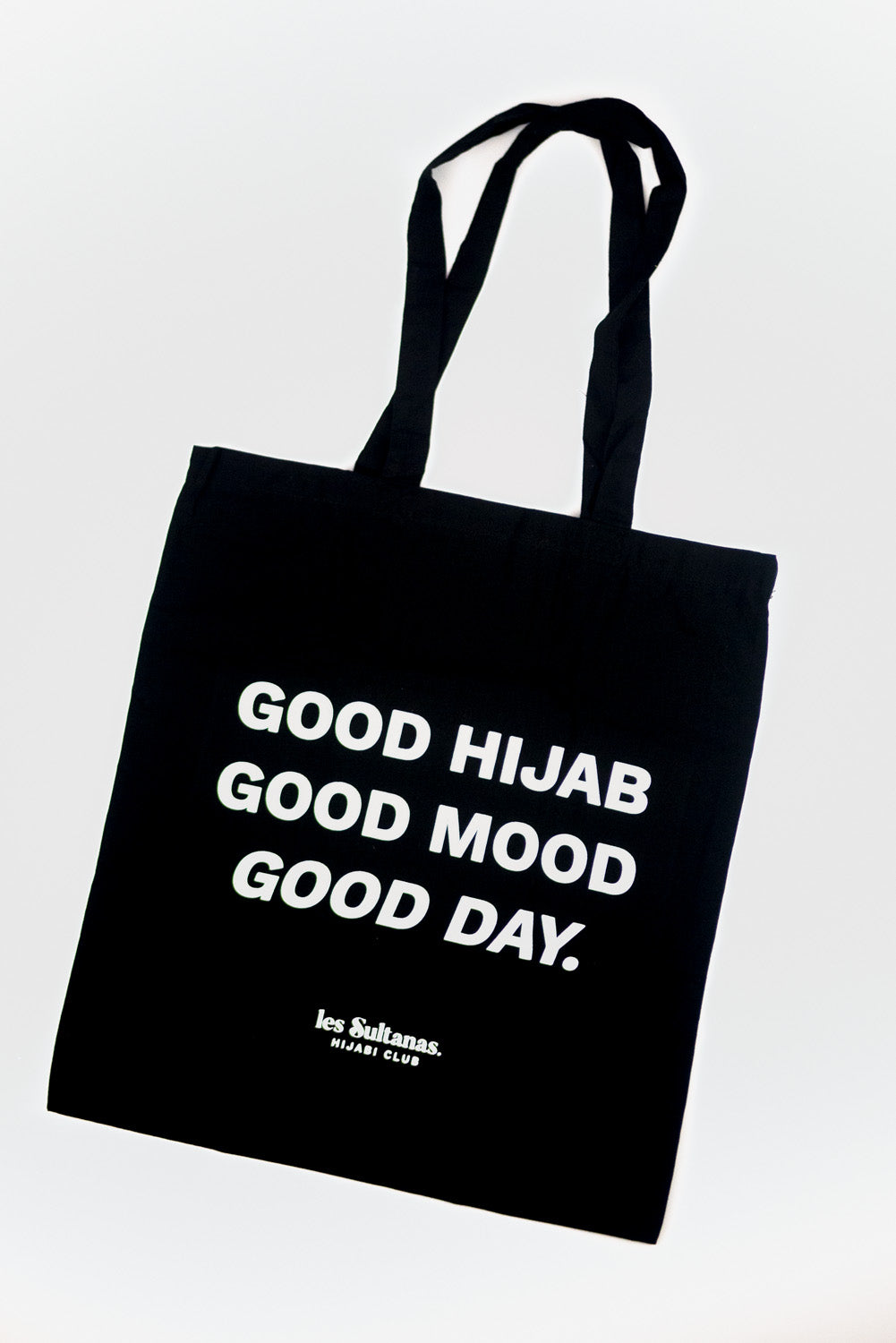 Cotton Tote Bag "Good Hijab" Black