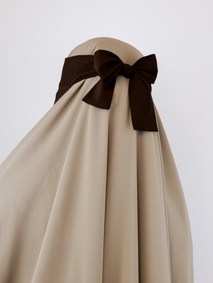 Crown Chiffon Niqab, Chocolate