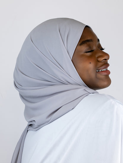 Flower Chiffon Hijab Pebbles