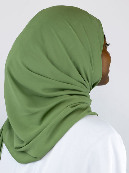 Flower Chiffon Hijab Eucalyptus
