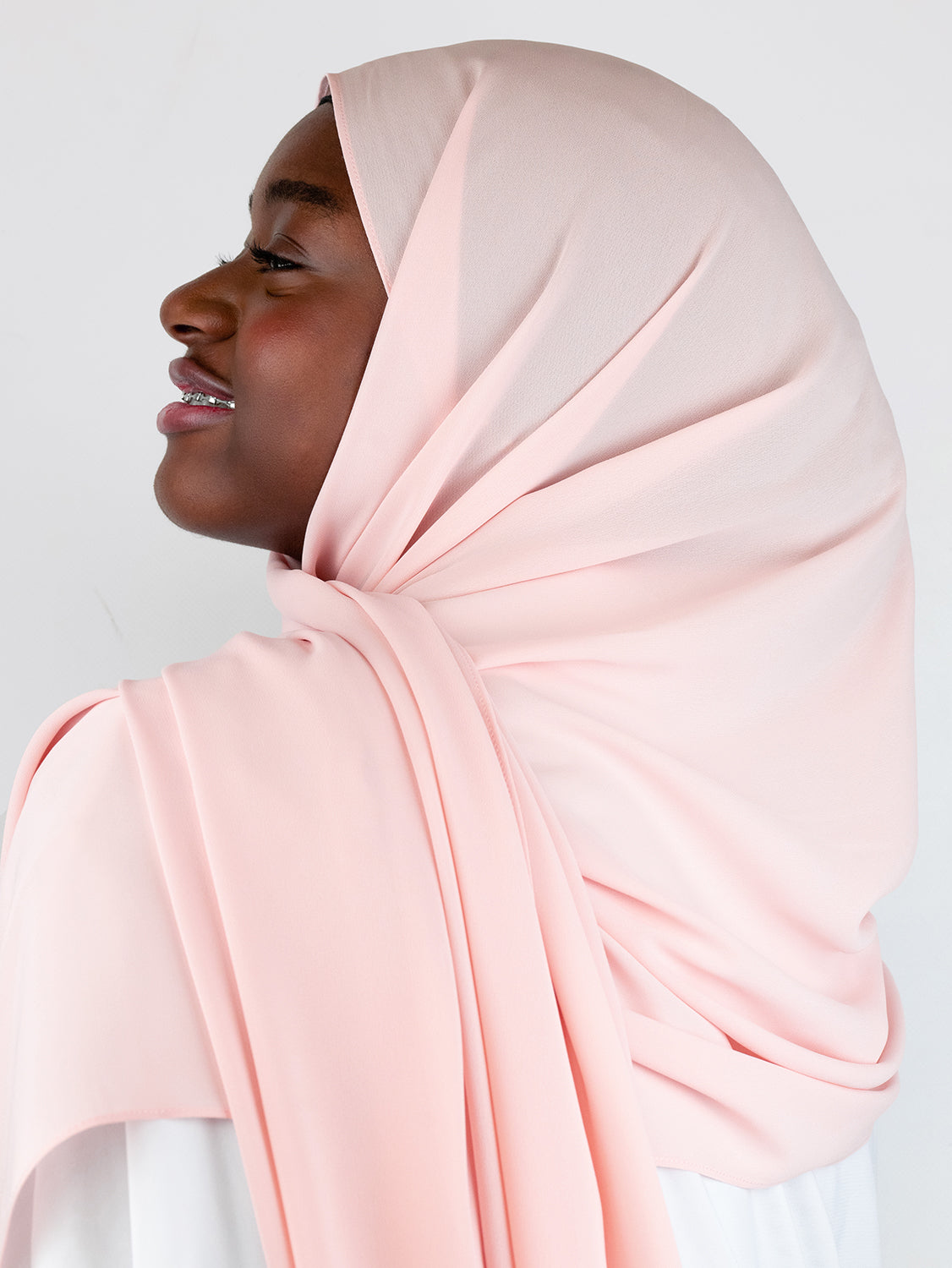 Flower Chiffon Hijab Peony