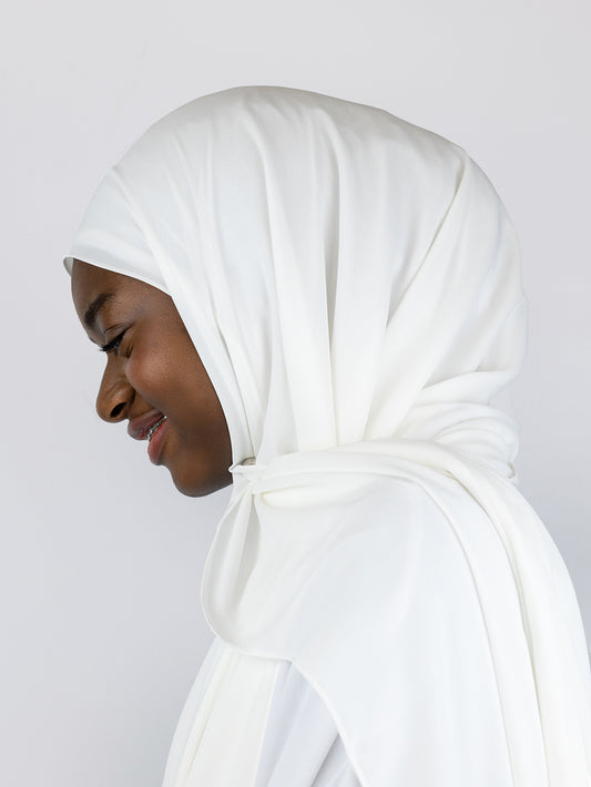 Flower Chiffon Hijab Baby's Breath