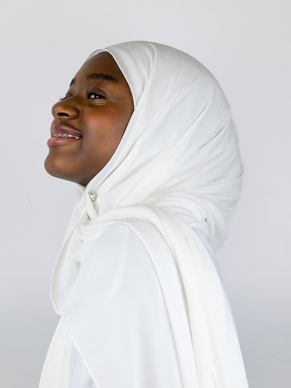 Flower Chiffon Hijab Baby's Breath