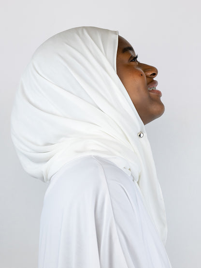 Flower Chiffon Hijab Baby's Breath
