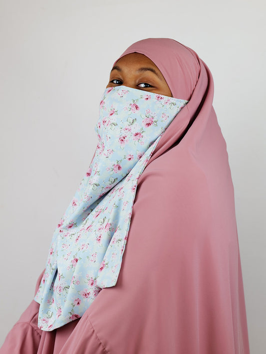 Diadem Chiffon Niqab, Love Letter Printed (Pre Order)