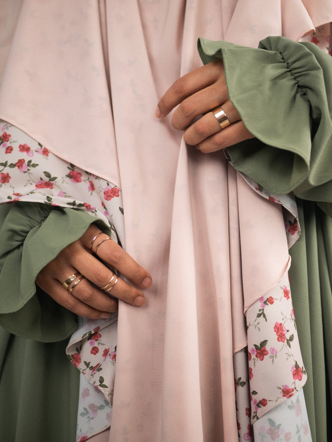 Princess Chiffon Khimar, Peony