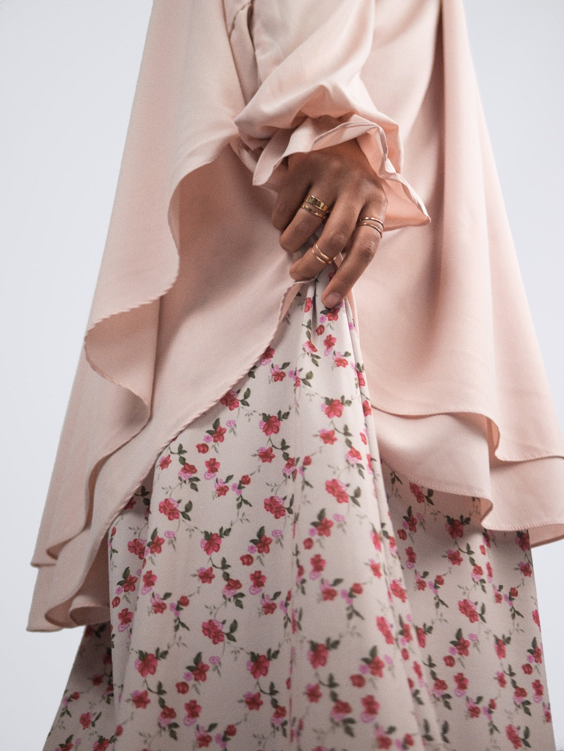 Empress Chiffon Jilbab, Peony (Pre Order)