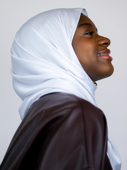 Satin Silk Hijab Crystal
