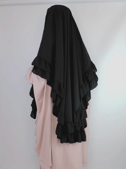 Butterfly Princess Chiffon Khimar, Kohl