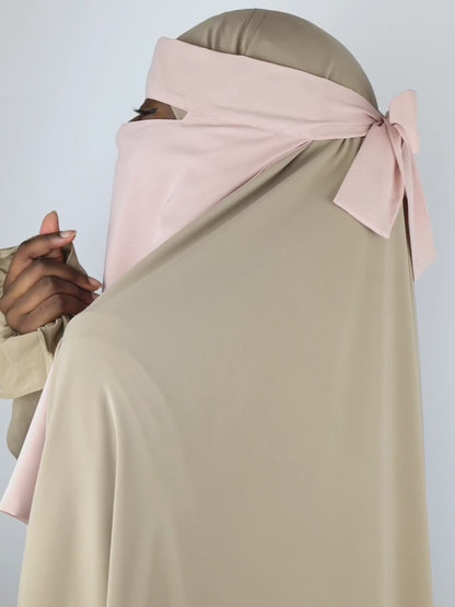 Crown Chiffon Niqab, Peony