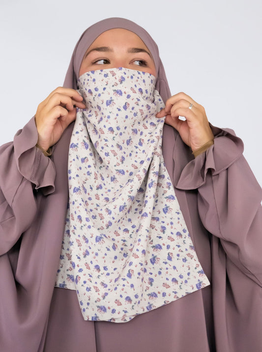 Diadem Chiffon Niqab, Cute Girl Printed