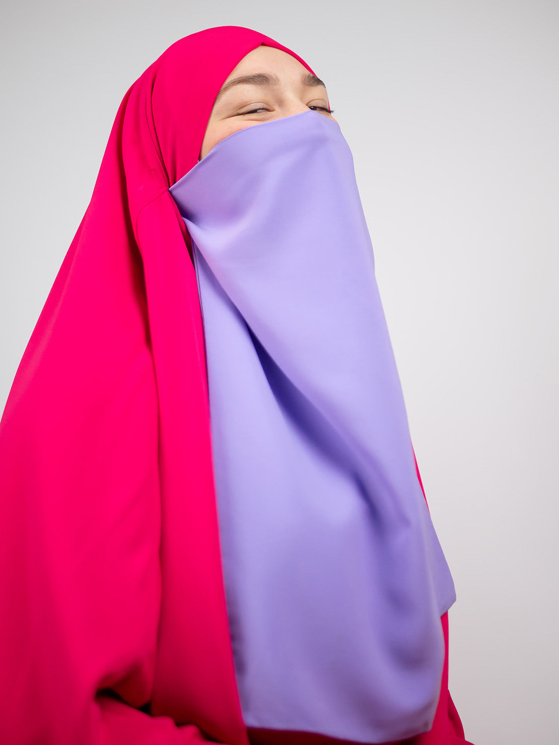 Diadem Chiffon Niqab, Lavender