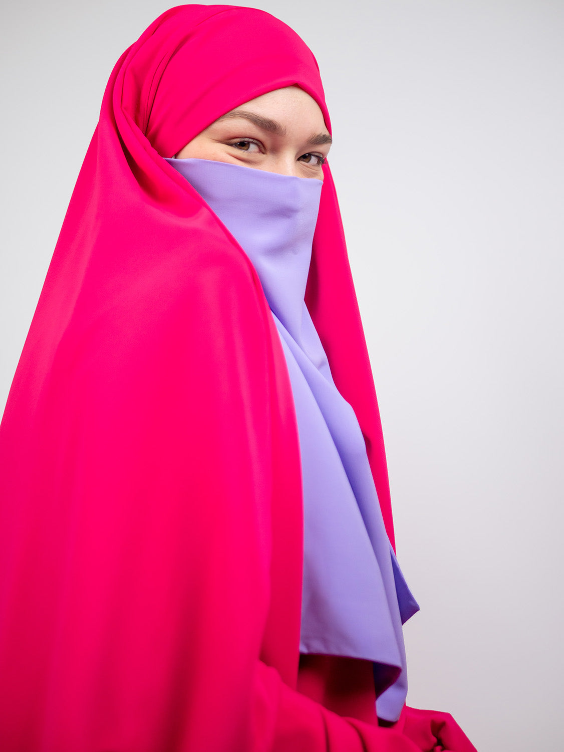 Diadem Chiffon Niqab, Lavender