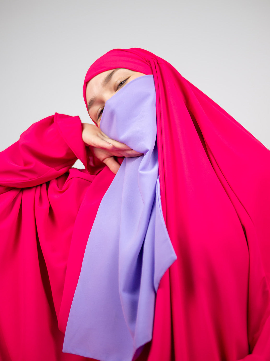Diadem Chiffon Niqab, Lavender