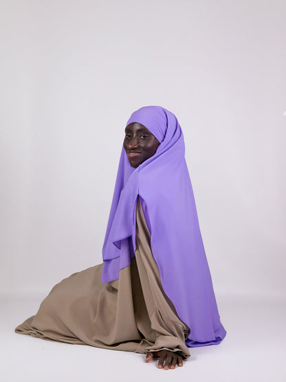 Lady Chiffon Khimar, Lavender