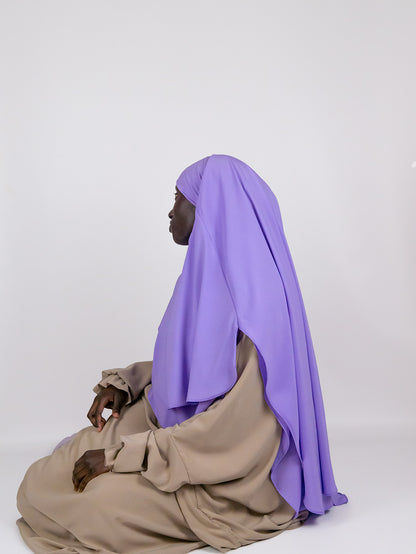 Lady Chiffon Khimar, Lavender