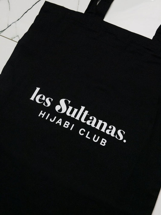 Cotton Tote Bag "Les Sultanas Originals" Black