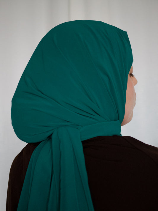 Royal Chiffon Hijab English Green