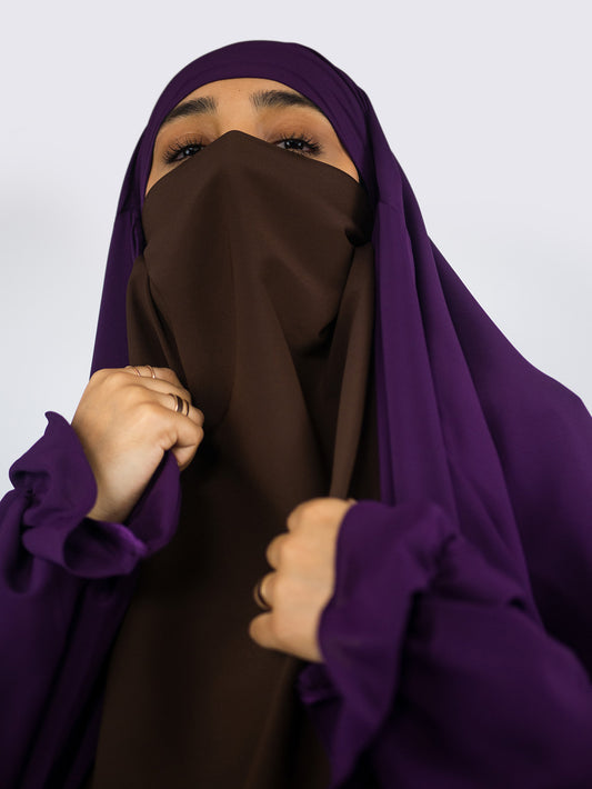 Diadem Chiffon Niqab, Chocolate