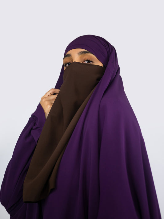 Diadem Chiffon Niqab, Chocolate