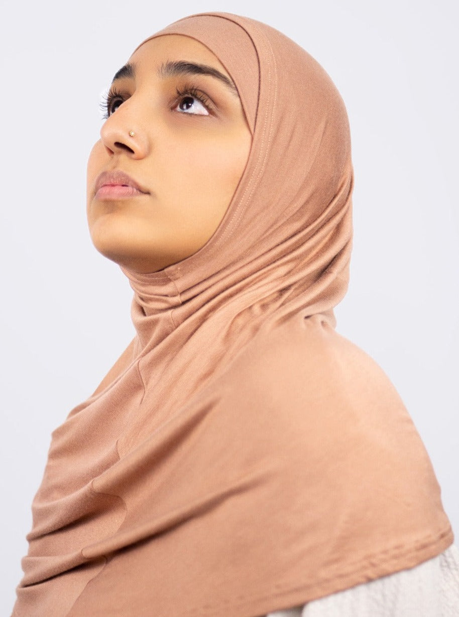 2 Piece Cotton Underscarf Sand