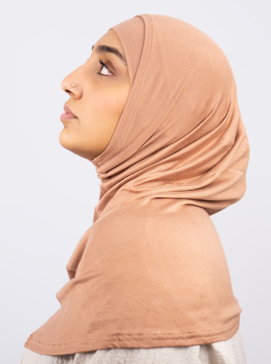 2 Piece Cotton Underscarf Sand