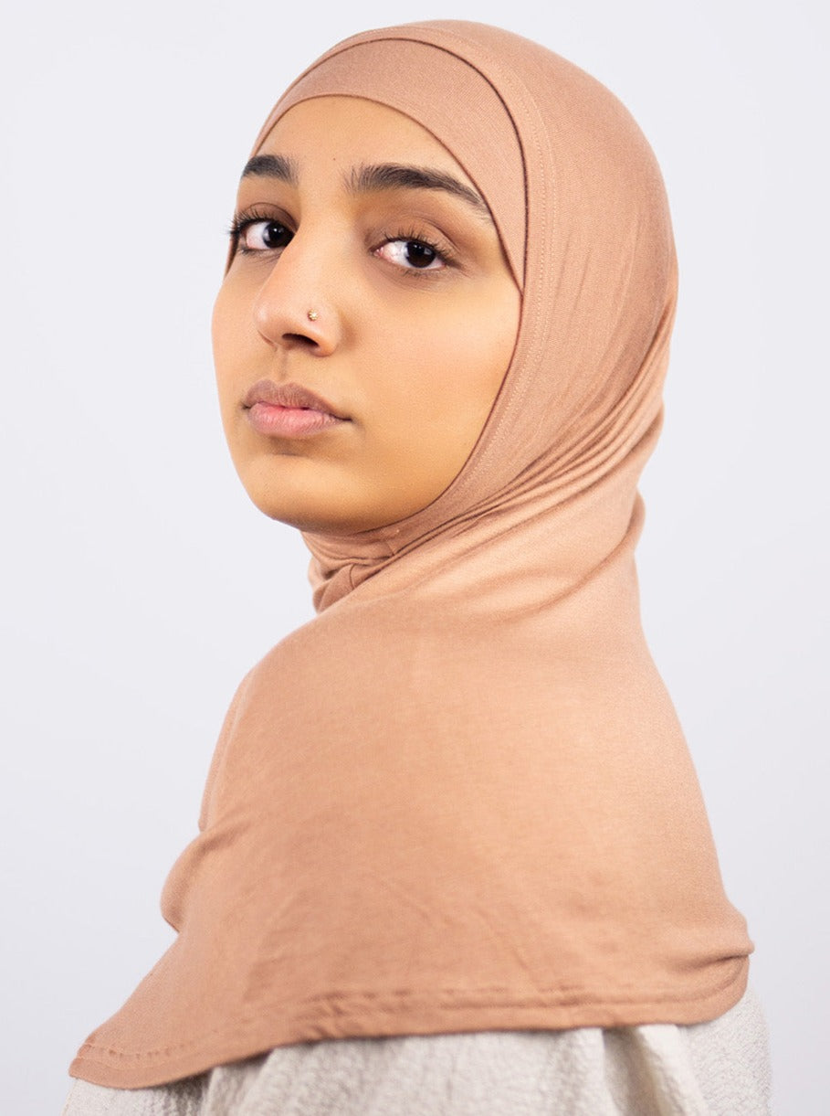 2 Piece Cotton Underscarf Sand